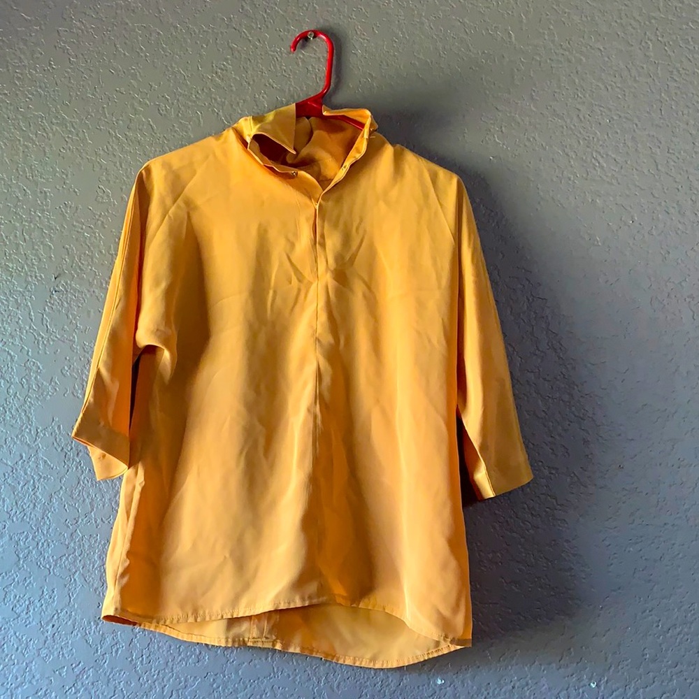 Yellow Long sleeve shirt- Size M